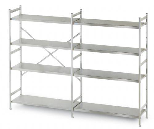 Edelstahlregal